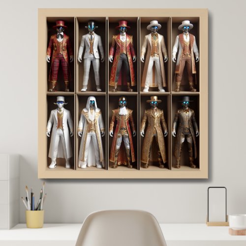 The Warriors of the future 3D  Framed Art