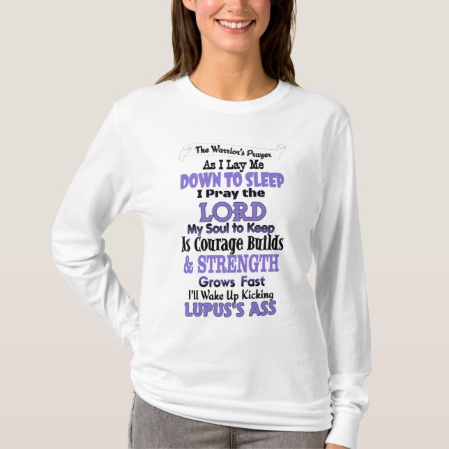 The Warrior's Prayer  Lupus T-Shirt (Front)