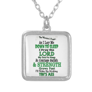The Warrior's Prayer   TBI Silver Plated Necklace