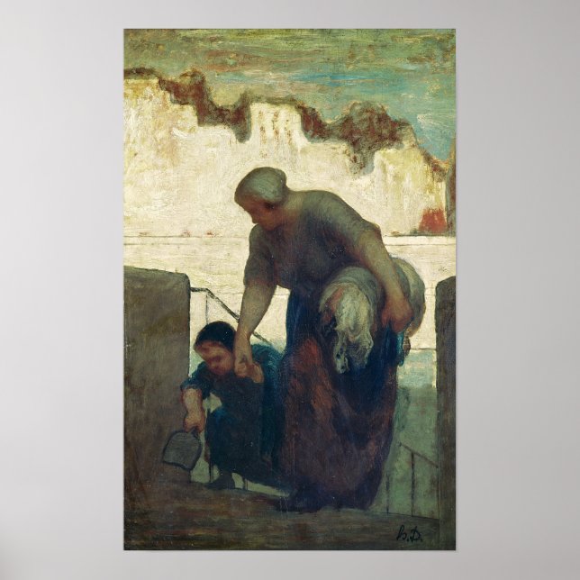 The Washerwoman, c.1860-61 Poster (Front)
