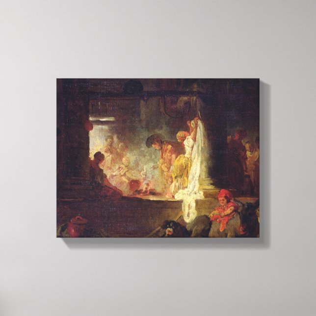 The Washerwomen, c.1759 Canvas Print (Front)