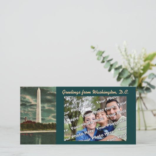 The Washington Monument Photocard (Standing Front)