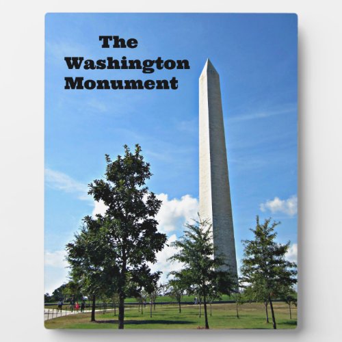 The Washington Monument Plaque