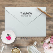 The Washingtons Family Name Return Address Stamp (Envelope View)