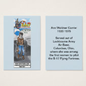 The WASP Ann Waldner Trading Card (Front & Back)