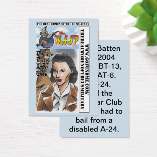 The WASP Bernice Batten Trading Card (Desk)