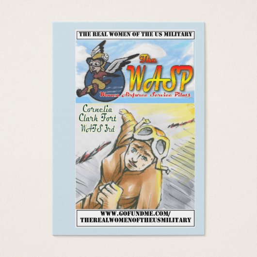The WASP Cornelia Clark Fort Trading Card (Front)