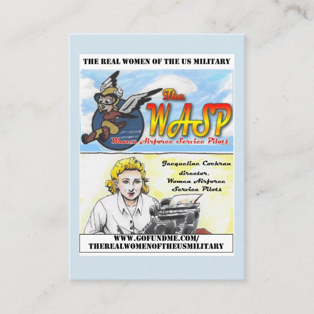 The WASP Jacqueline Cochran Trading Card (Front)
