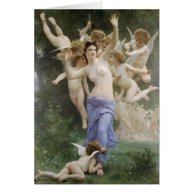 The Wasps Nest by Bouguereau Cards (Front)