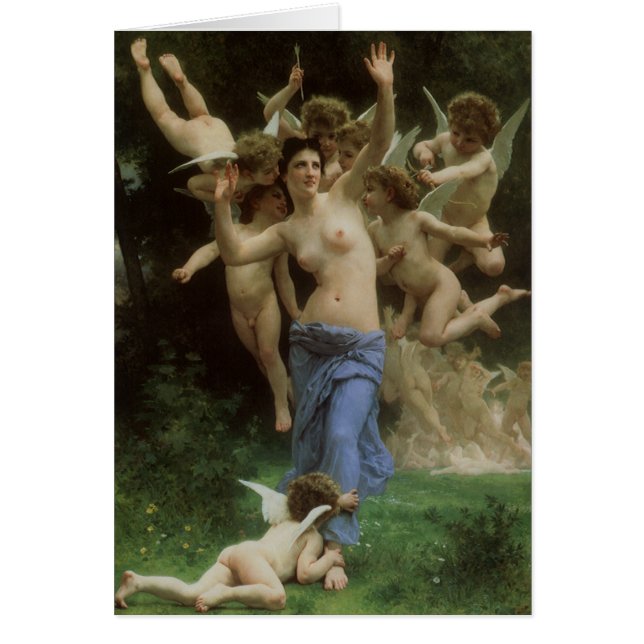 The Wasp's Nest by William Adolphe Bouguereau Cards (Front)