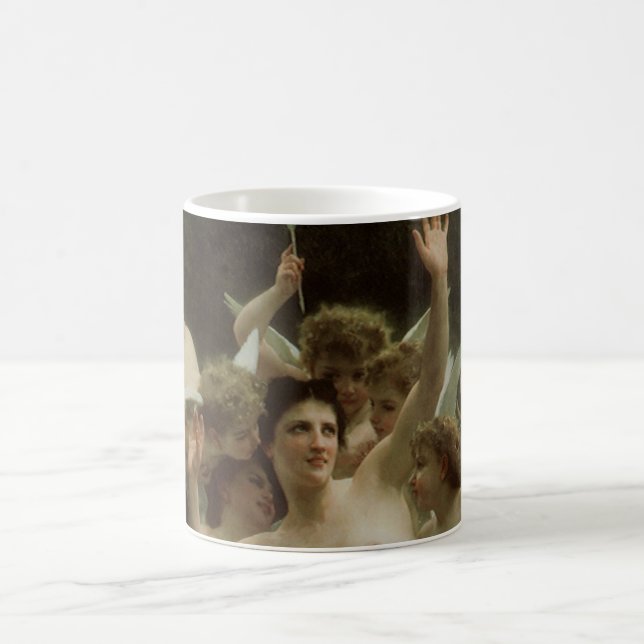 The Wasp's Nest by William Adolphe Bouguereau Coffee Mug (Center)