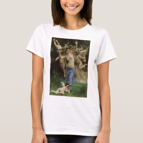 The Wasps Nest by William Adolphe Bouguereau T_Shirt