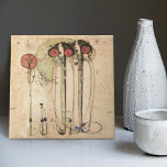 The Wassail Mackintosh Art Nouveau Wall Decor Cera Ceramic Tile<br><div class="desc">"The Wassail" is a painting and wall sculpture by Charles Rennie Mackintosh, a Scottish architect and designer, considered one of the most important figures of the Art Nouveau movement. The painting was created in 1896 and depicts a group of people celebrating the traditional English holiday of Wassail. The painting is...</div>
