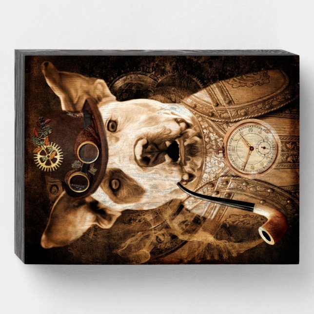 "THE WATCH DOG" WOODEN BOX SIGN (Front Horizontal)