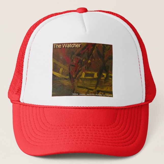 the watcher trucker hat (Front)