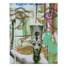 The Watcher's Crown Faux Wrapped Canvas Print