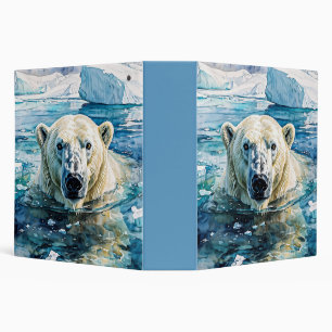 The Watchful Ice Guardian 3 Ring Binder