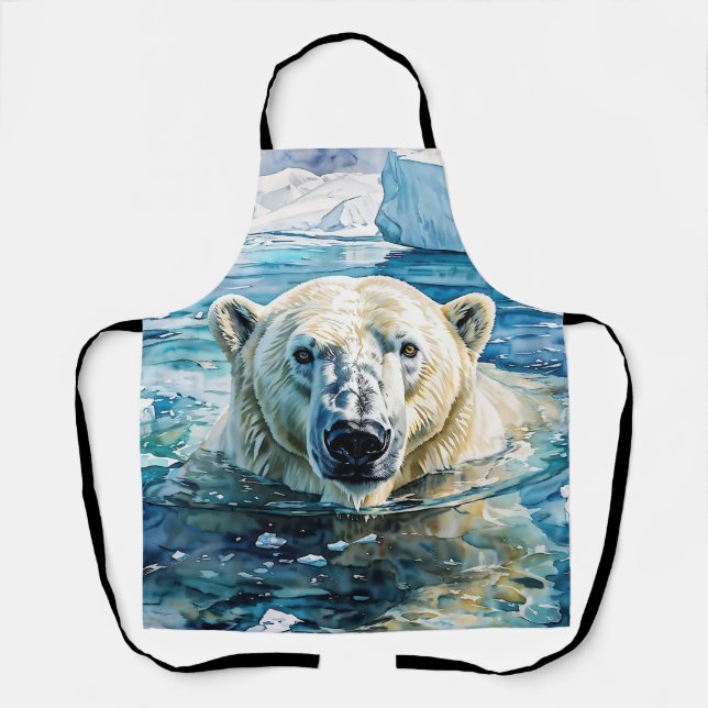 The Watchful Ice Guardian Apron (Front)