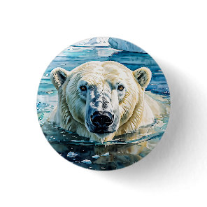 The Watchful Ice Guardian Button