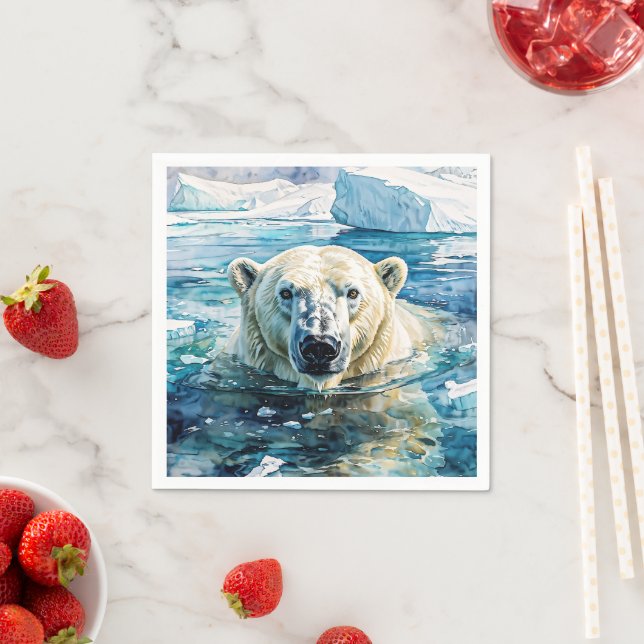 The Watchful Ice Guardian Napkins (Insitu)