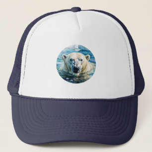 The Watchful Ice Guardian Trucker Hat