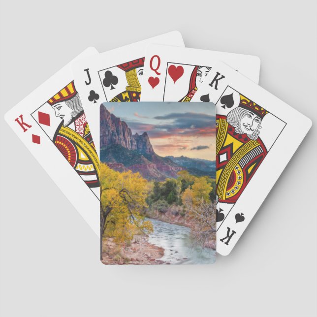 The Watchman in Autumn Poker Cards (Back)
