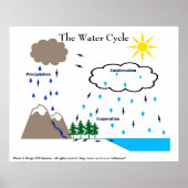 The water cycle poster | Zazzle