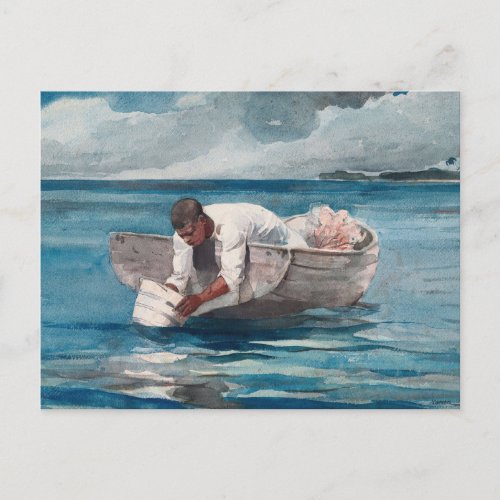 The Water Fan by Winslow Homer Postcard