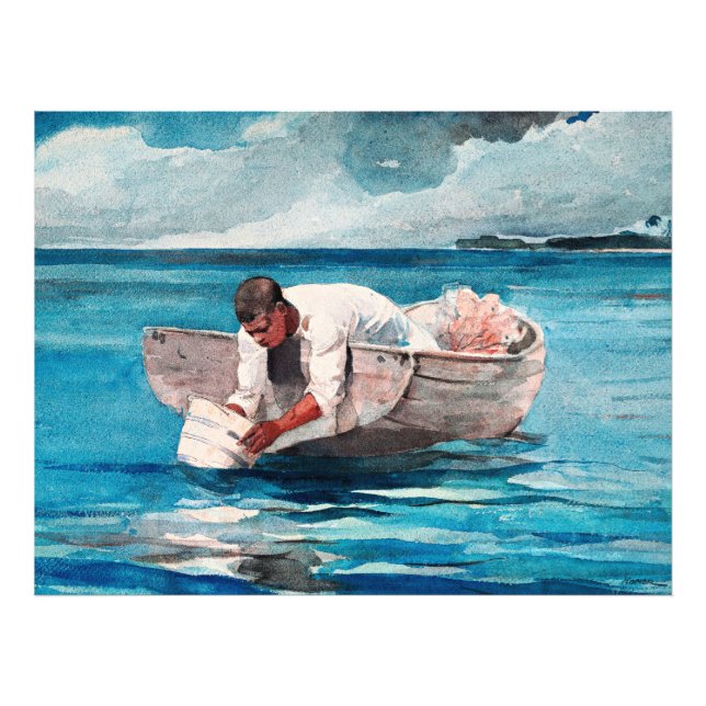 The Water Fan, famous art by Winslow Homer, Photo Print (Front)