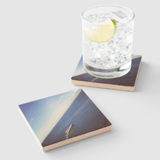 "The water is rising" Sandstone Stone Coaster