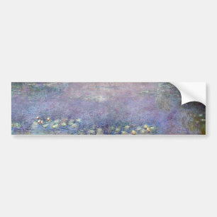 The Water Lilies - Morning, Claude Monet Bumper Sticker