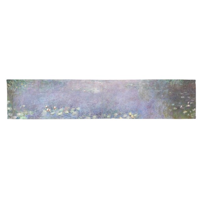 The Water Lilies - Morning, Claude Monet Short Table Runner (Horizontal)