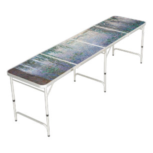 The Water Lilies - Morning with Willows, Monet Beer Pong Table