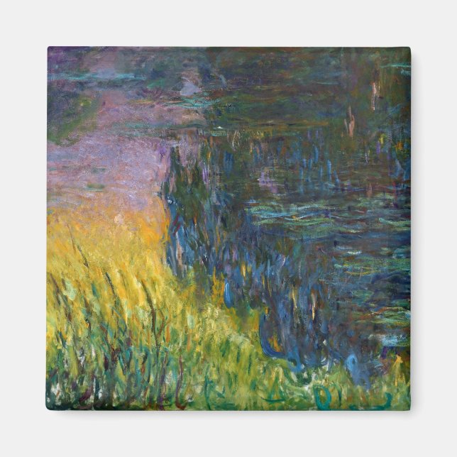 The Water Lilies - Setting Sun, Claude Monet, 1916 Magnet (Front)