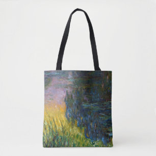 The Water Lilies - Setting Sun, Claude Monet, 1916 Tote Bag