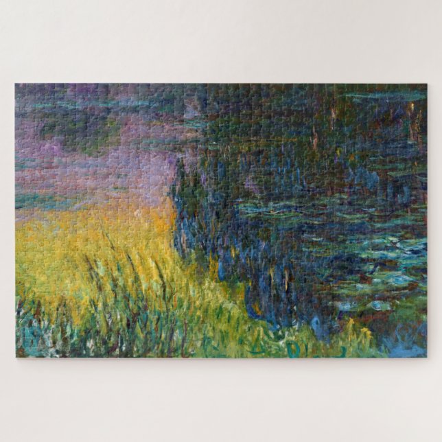 The Water Lilies - Setting Sun, Claude Monet Jigsaw Puzzle (Horizontal)