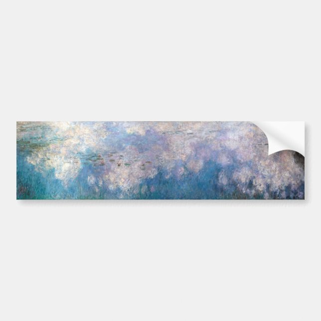 The Water Lilies - The Clouds, Claude Monet Bumper Sticker (Front)