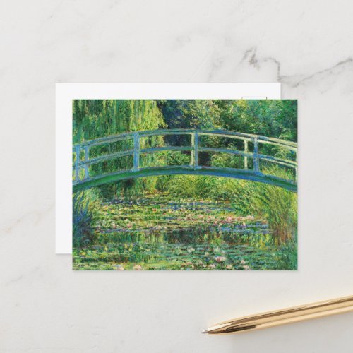 The Water_Lily Pond by Claude Monet Holiday Postcard