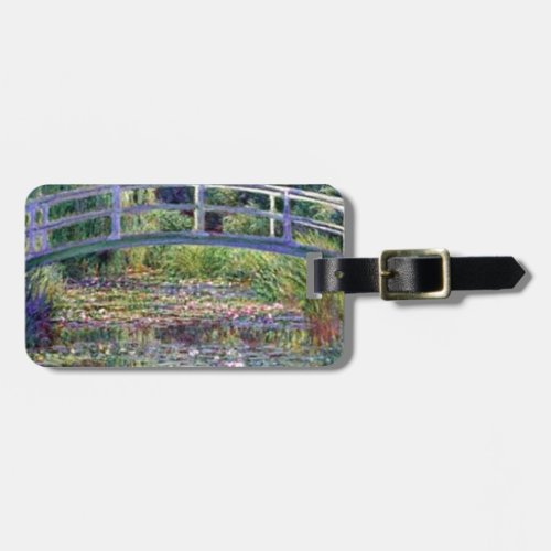 The Water Lily Pond by Claude Monet Luggage Tag