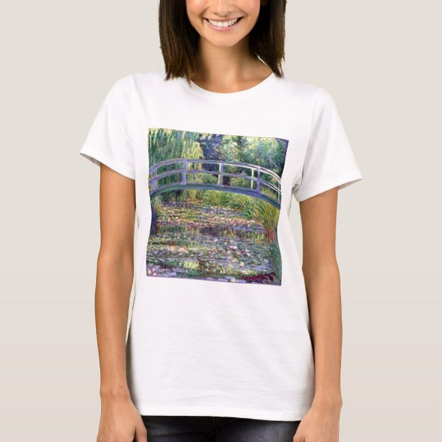 The Water Lily Pond by Claude Monet T-Shirt (Front)