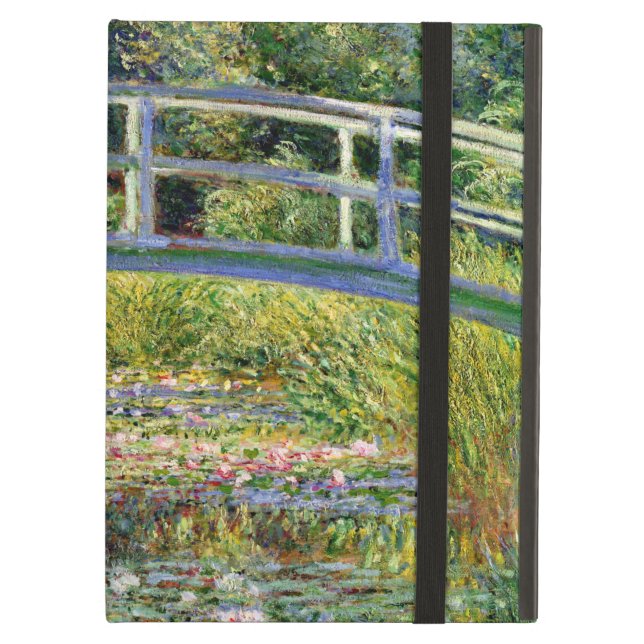 The Water-Lily Pond by Monet Fine Art iPad Air Case (Front Closed)