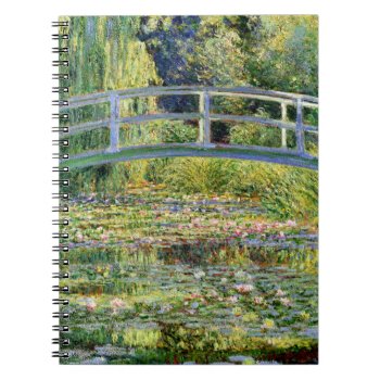 The Water-lily Pond By Monet Fine Art Notebook by GalleryGreats at Zazzle