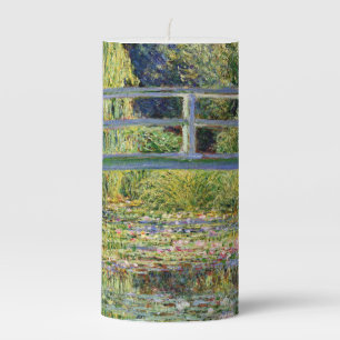 The Water-Lily Pond by Monet Fine Art Pillar Candle