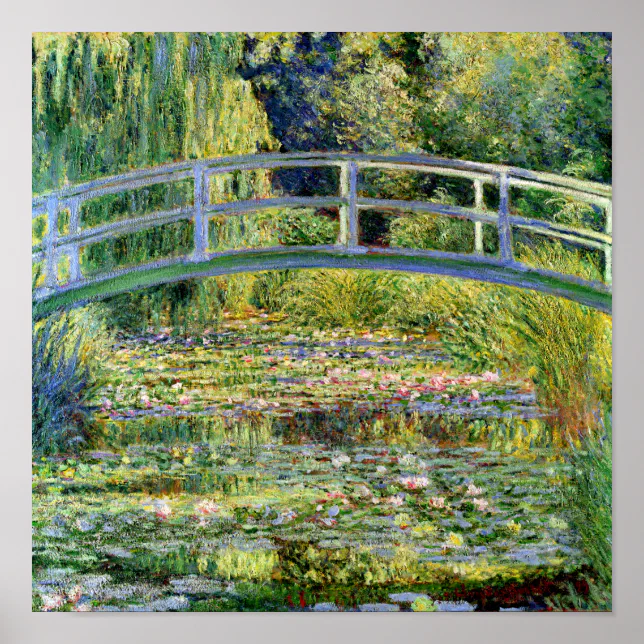 The Water-Lily Pond by Monet Fine Art Poster | Zazzle