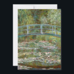 The Water-Lily Pond | Claude Monet Card<br><div class="desc">The Water-Lily Pond (1899) by French Impressionist artist Claude Monet. Original fine art painting depicts a garden landscape with water lilies under the Japanese bridge. 

Use the design tools to add custom text or personalize the image.</div>
