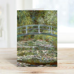 The Water-Lily Pond | Claude Monet Card<br><div class="desc">The Water-Lily Pond (1899) by French Impressionist artist Claude Monet. Original fine art painting depicts a garden landscape with water lilies under the Japanese bridge. 

Use the design tools to add custom text or personalize the image.</div>