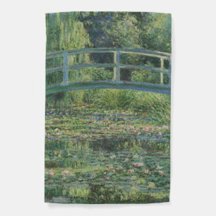 The Water-Lily Pond, Landscape Oil Painting, Monet Garden Flag