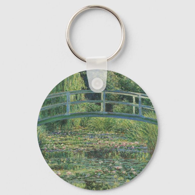 The Water-Lily Pond, Landscape Oil Painting, Monet Keychain (Front)