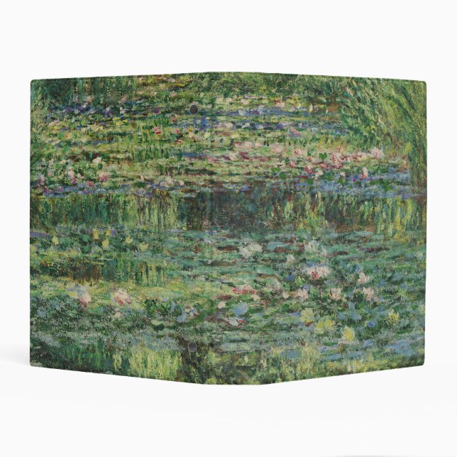 The Water-Lily Pond, Landscape Oil Painting, Monet Mini Binder (Background)