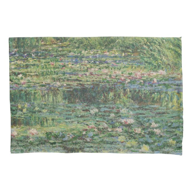 The Water-Lily Pond, Landscape Oil Painting, Monet Pillow Case (Front)
